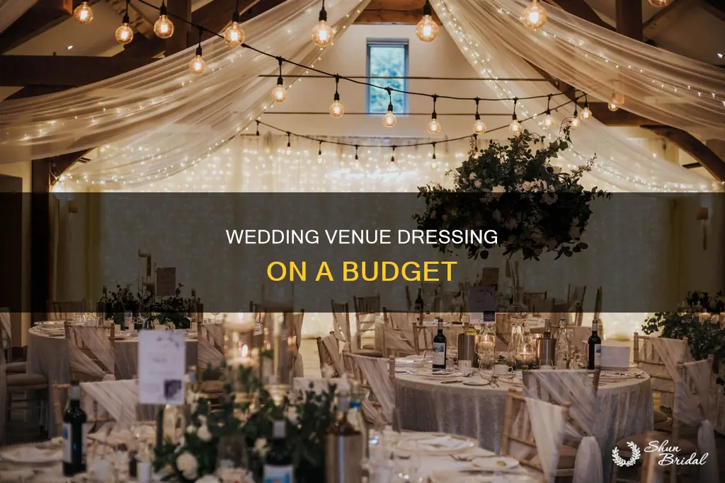 how to dress a wedding venue cheap