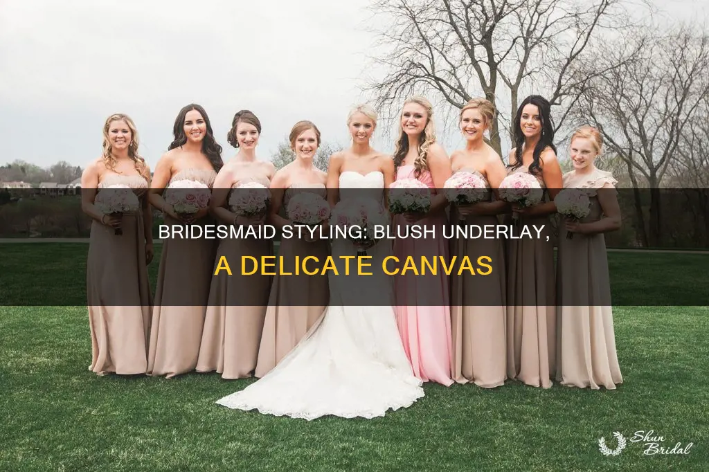 how to dress bridesmaids when you have a blush underlay