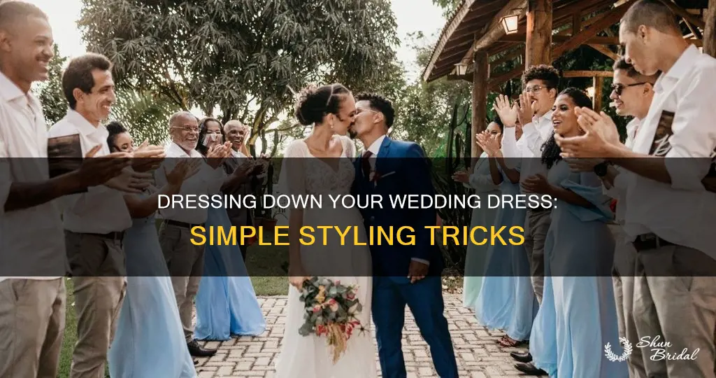how to dress down a dress for a wedding
