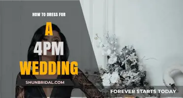 Attire Tips for a 4 p.m. Wedding