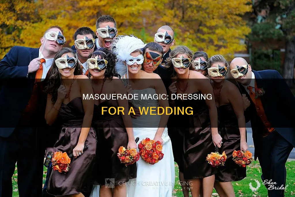 how to dress for a masquerade wedding