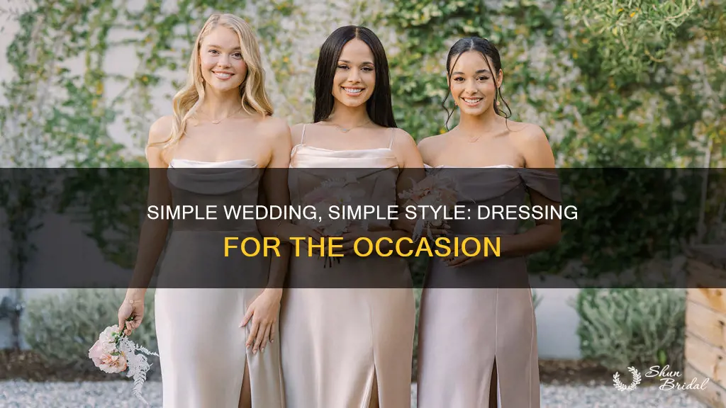 how to dress for a simple wedding