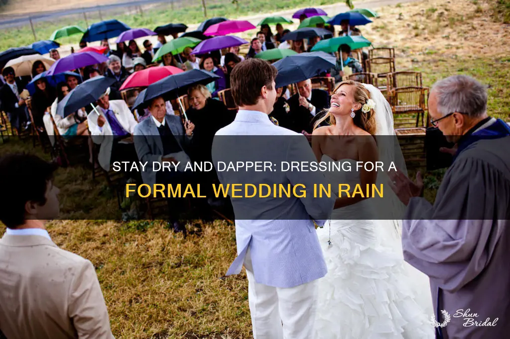 how to dress for formal wedding in the rain