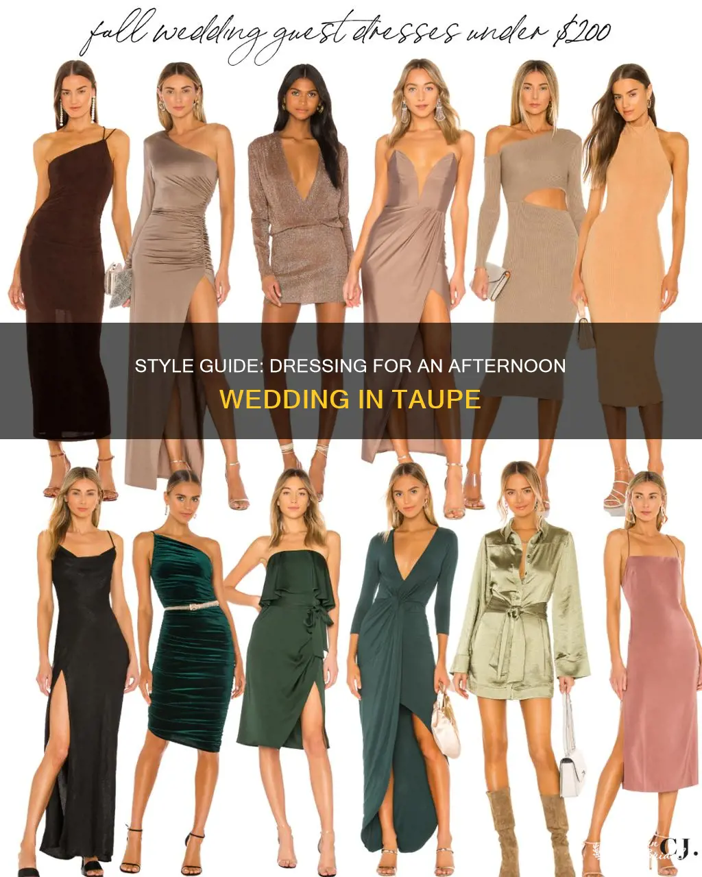 how to dress in a wedding afternoon taupe