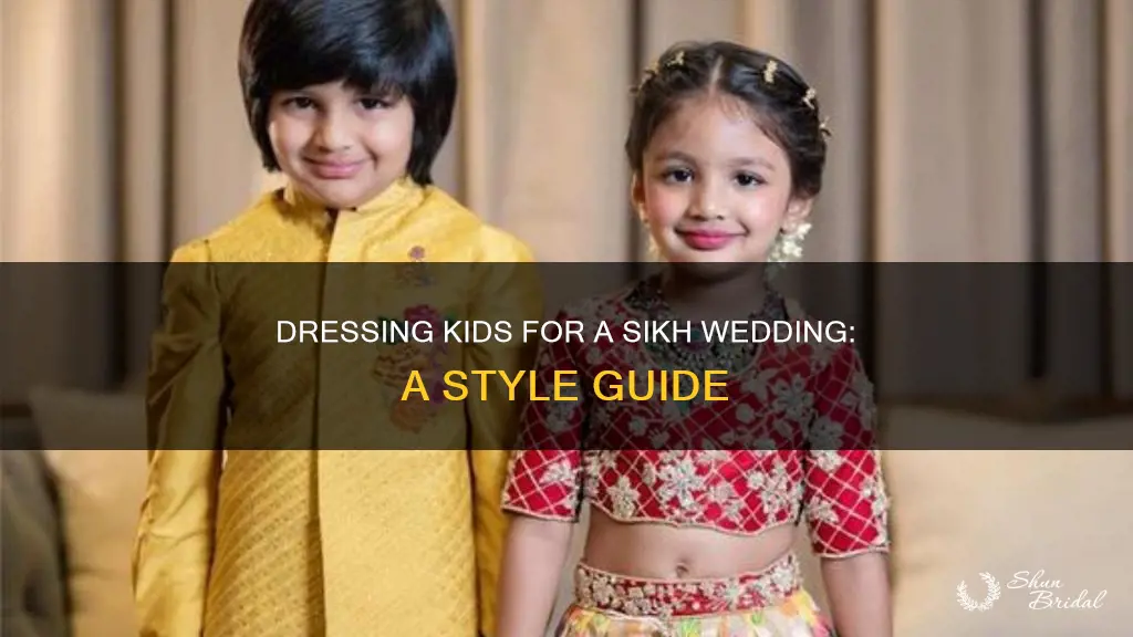 how to dress kids for a wedding sikh