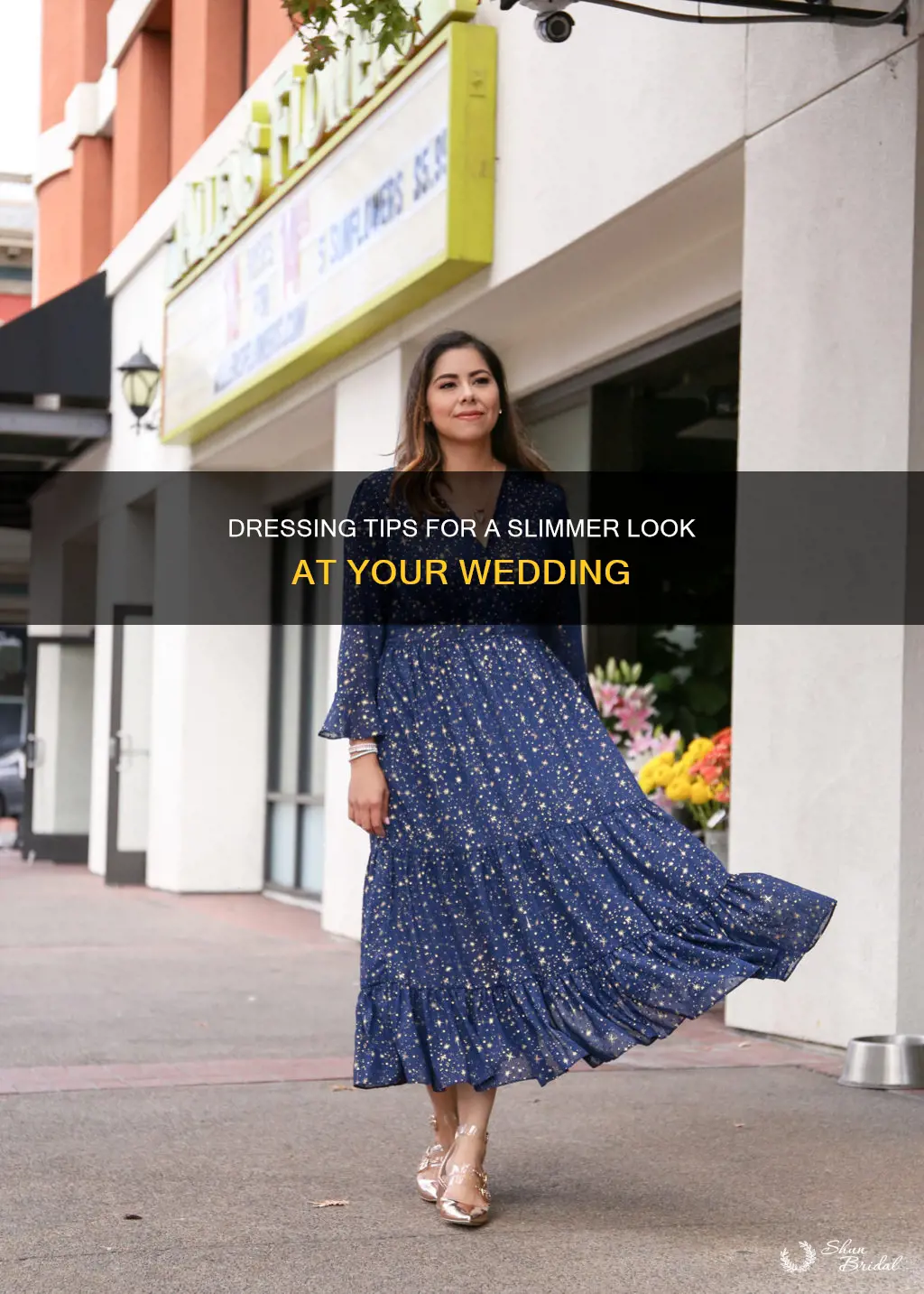 how to dress thinner at wedding