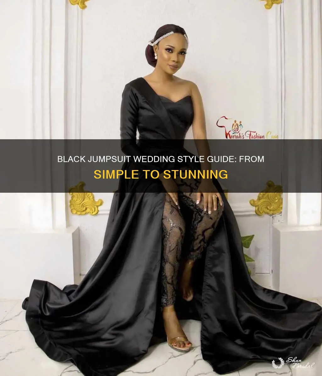 how to dress up a black jumpsuit for a wedding