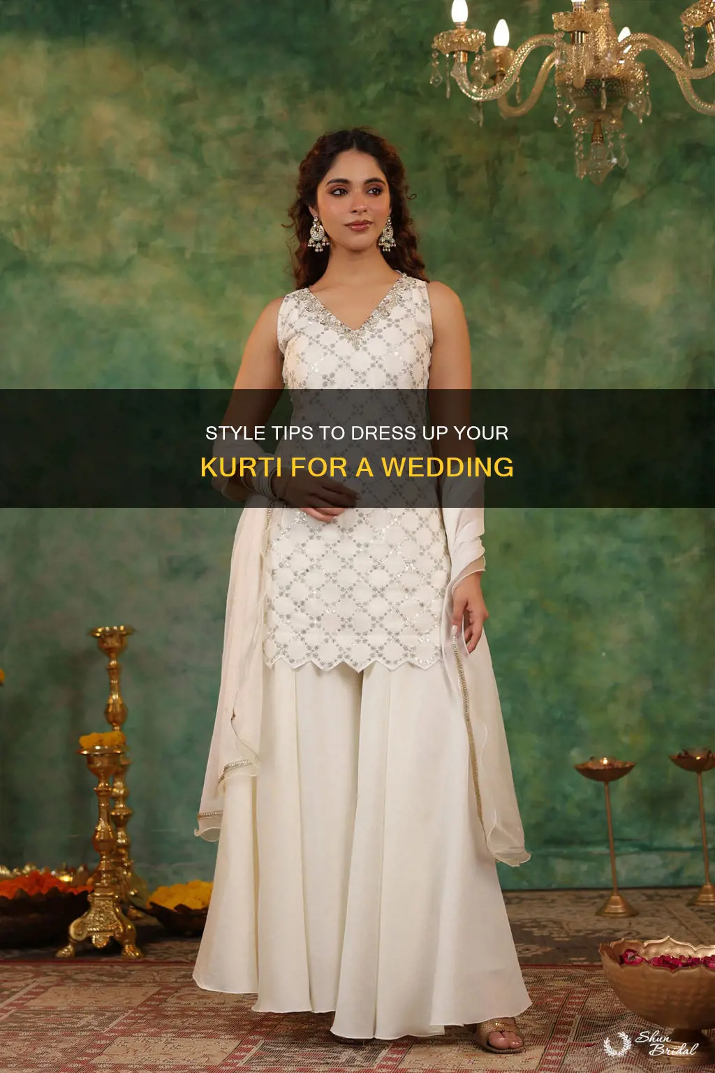 how to dress up a kurti for a wedding