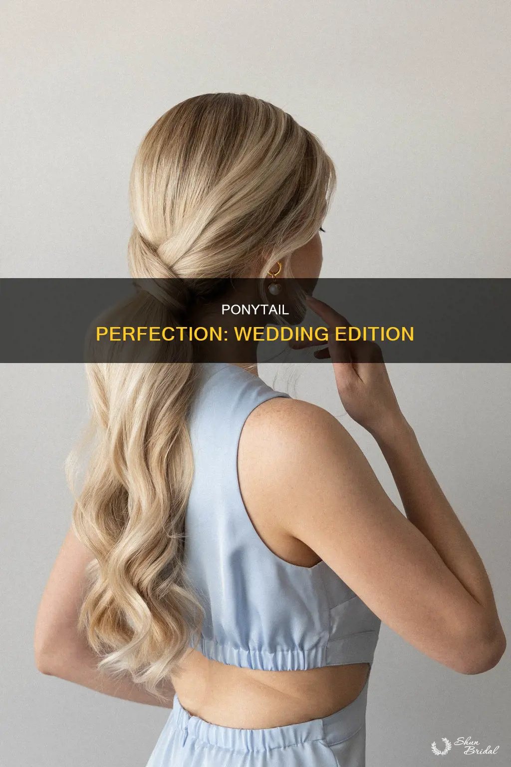 how to dress up a ponytail for a wedding