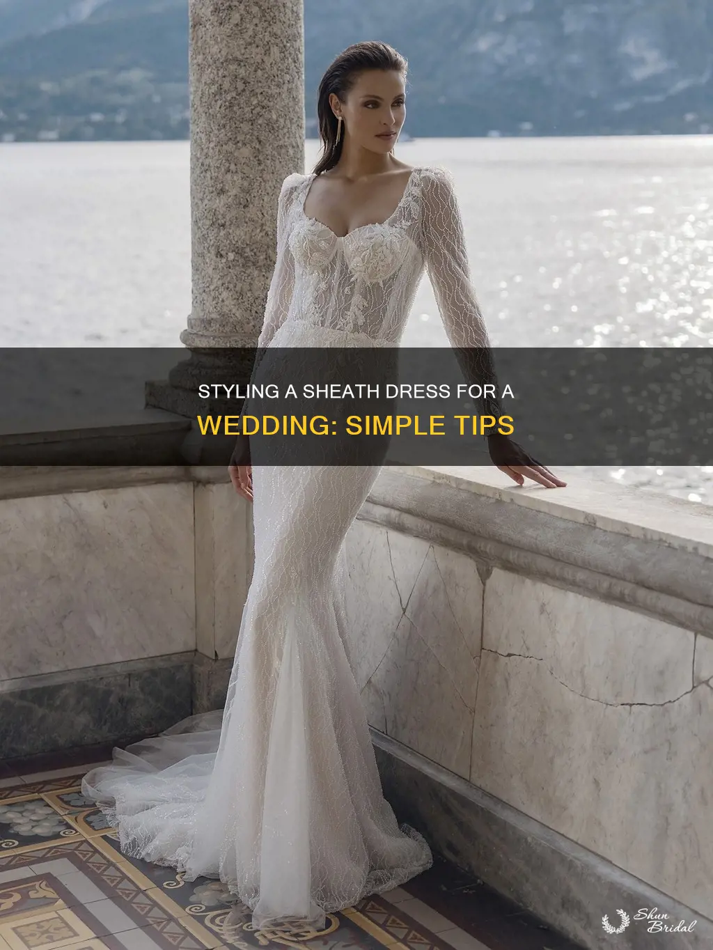 how to dress up a sheath dress for a wedding