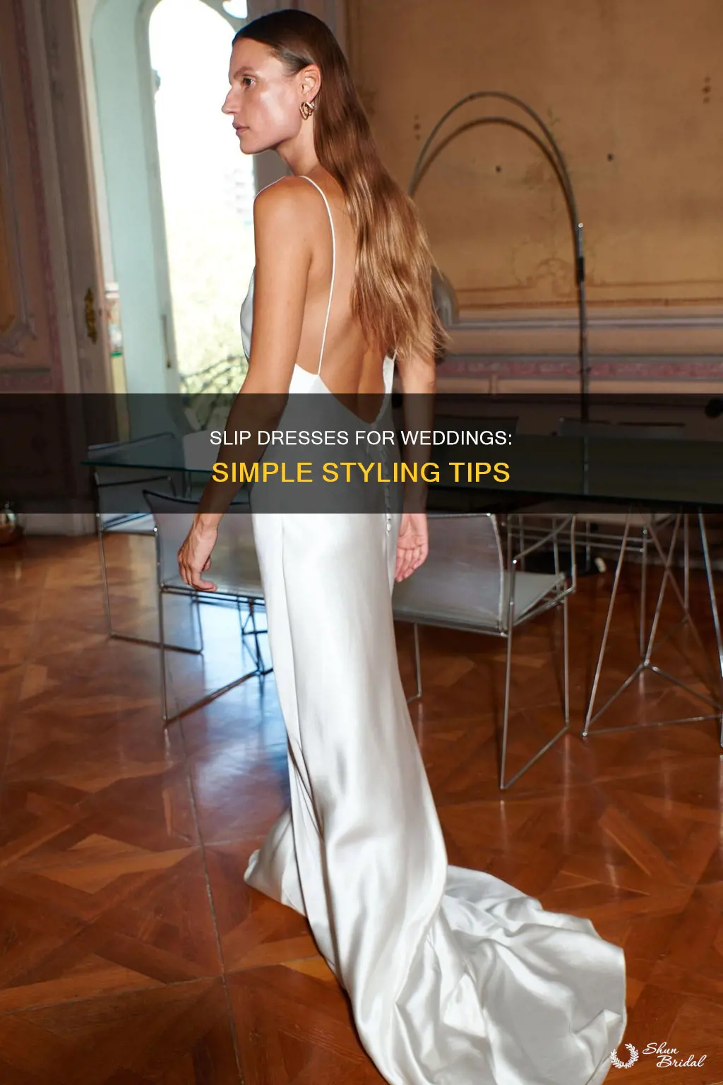 how to dress up a slip dress for a wedding