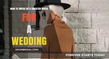 Styling a Sweater Dress: Wedding Edition
