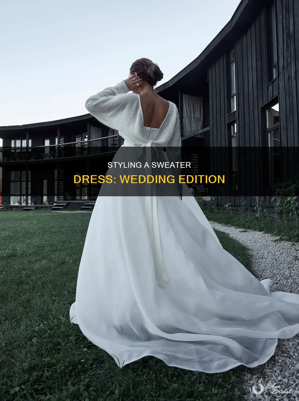 how to dress up a sweater dress for a wedding