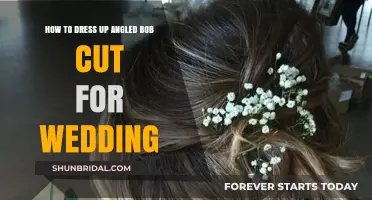 Angled Bob Styling Tips for Your Wedding Day