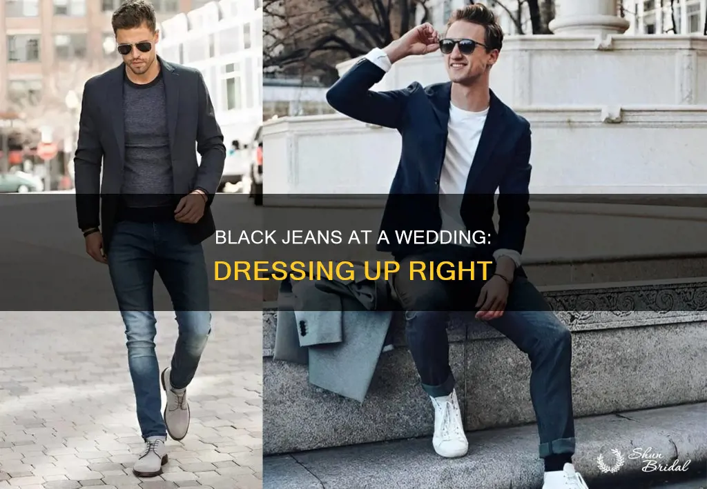 how to dress up black jeans for a wedding