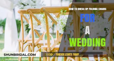 Dress Up Folding Chairs for Your Wedding: Creative Ways