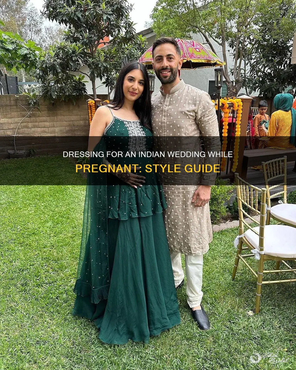 how to dress up for a indian wedding when pregnant