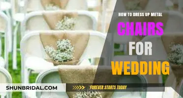 Metal Chairs for Weddings: Dress Them Up!