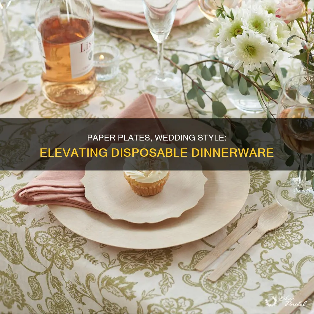 how to dress up paper plates for a wedding