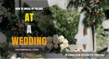 Creative Ways to Dress Up Wedding Pillars