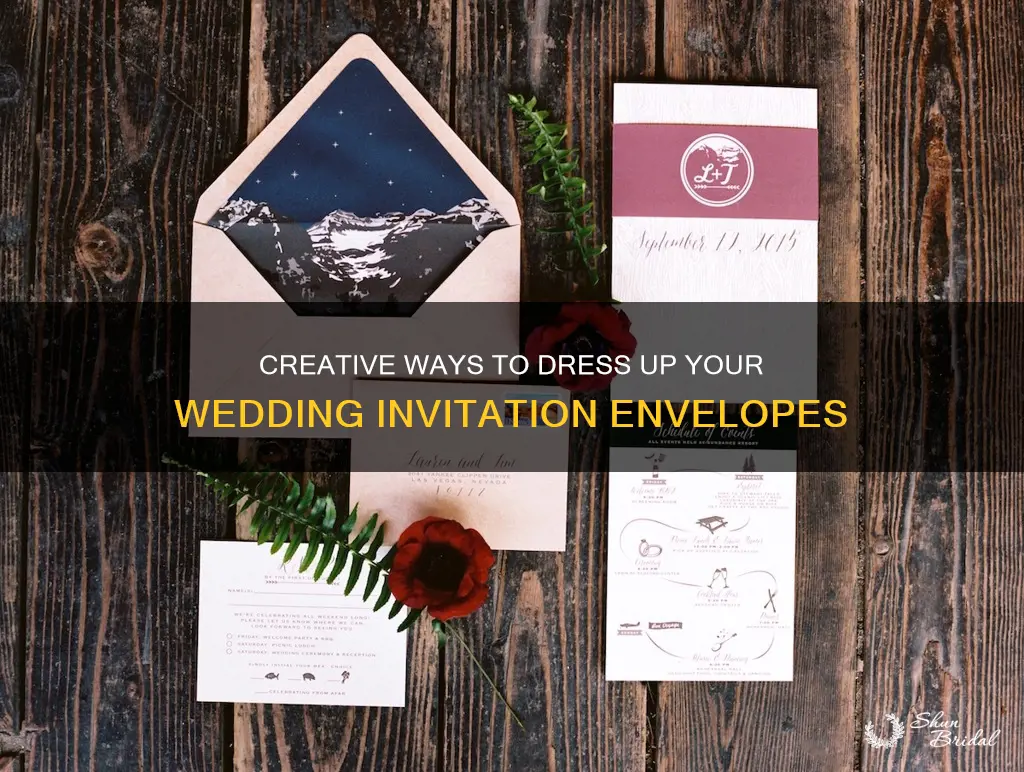 how to dress up wedding invitation envelopes