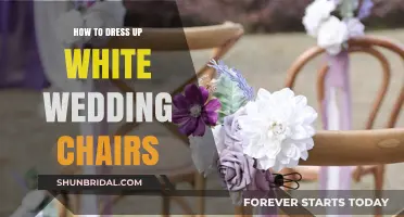 Creative Ways to Dress Up Plain White Wedding Chairs