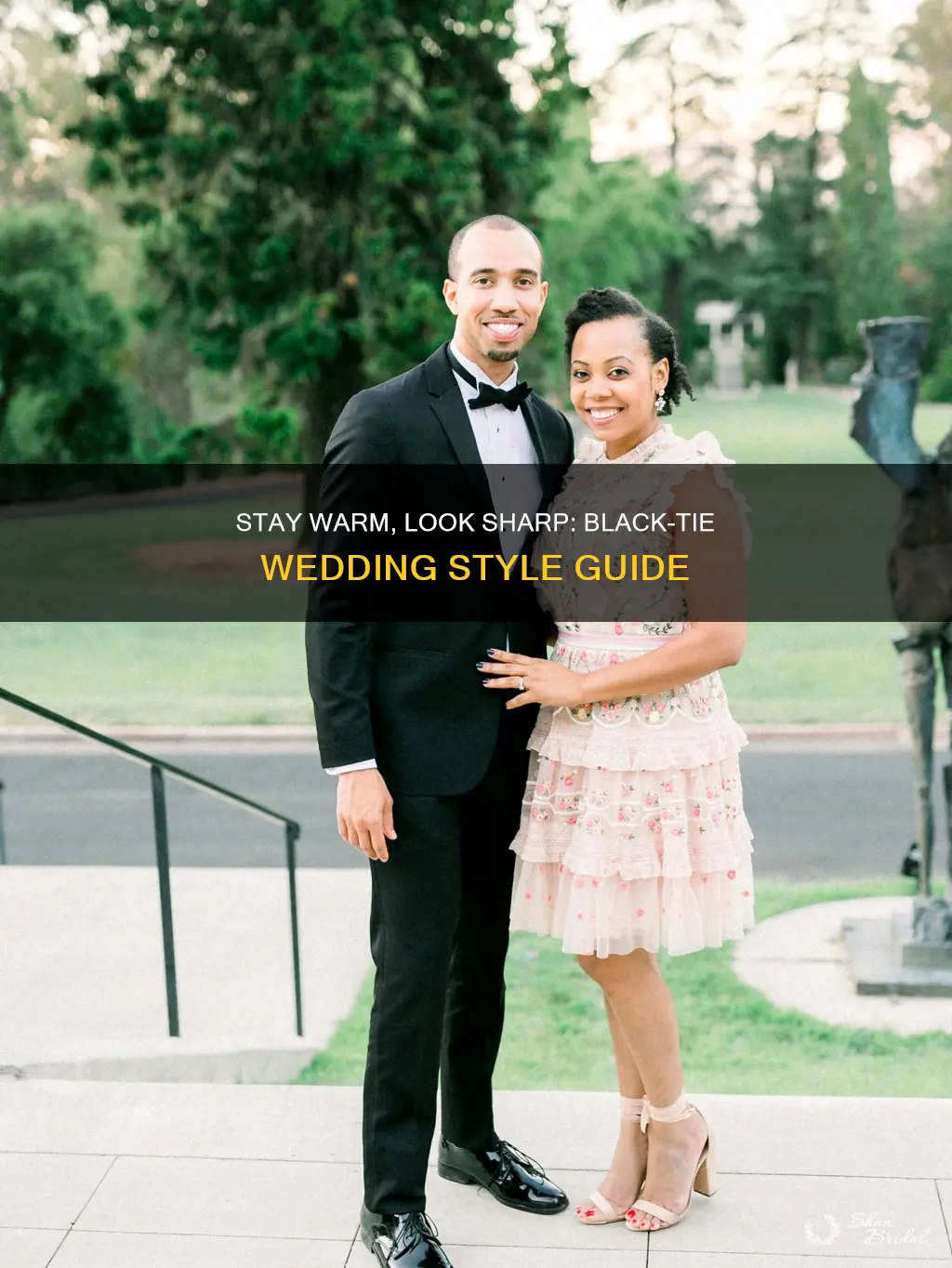 how to dress warm for a black tie wedding
