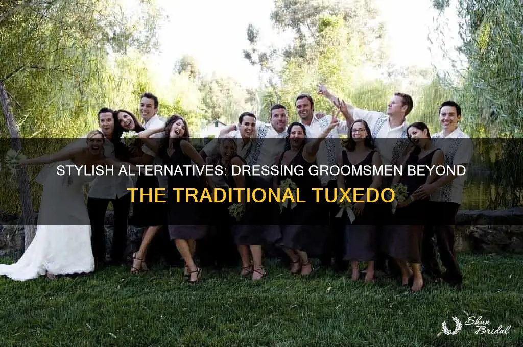 how to dress your groomsmen without tuxes
