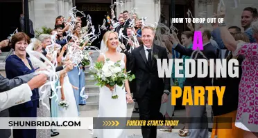 Gracefully Exiting: How to Drop Out of a Wedding Party