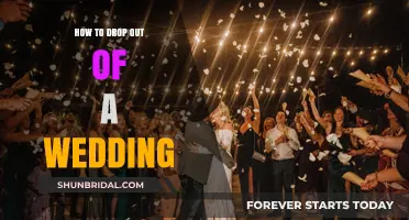 Gracefully Backing Out: A Guide to Dropping Out of a Wedding