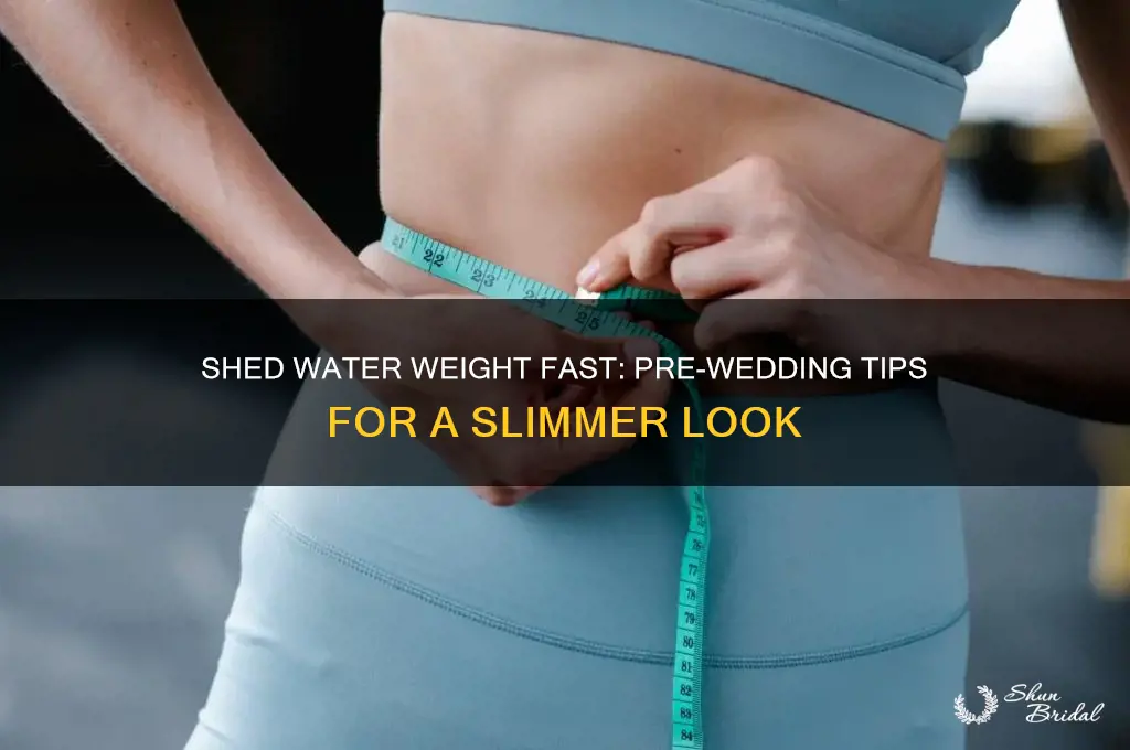 how to drop water weight before wedding