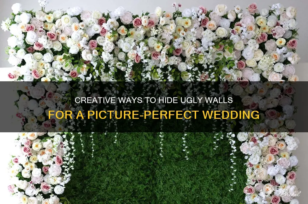 how to drown out ugly walls in wedding