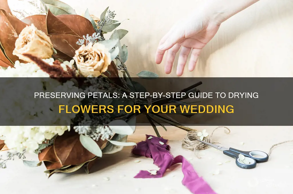 how to dry flower petals for wedding
