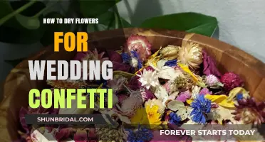Drying Flowers for Wedding Confetti: A Step-by-Step Guide