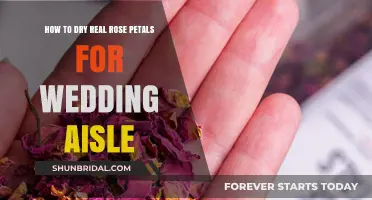 Drying Real Rose Petals: A Step-by-Step Guide for Wedding Aisles