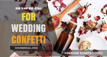 DIY Wedding Confetti: Drying Rose Petals for Your Special Day