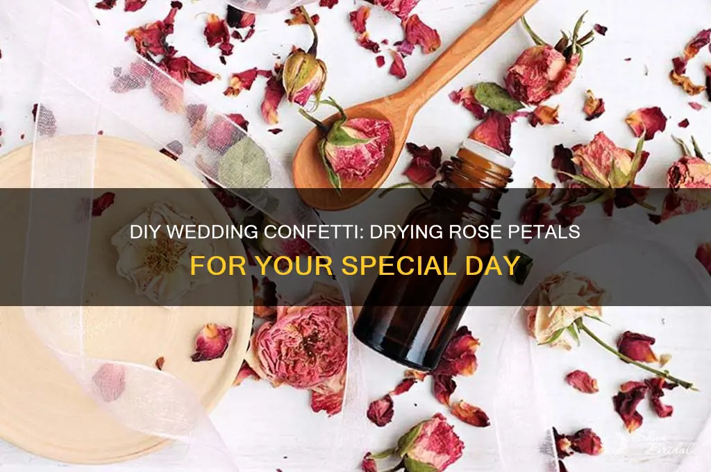 how to dry rose petals for wedding confetti