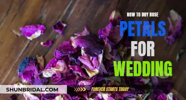Drying Rose Petals: Wedding Decor Preparation Tips