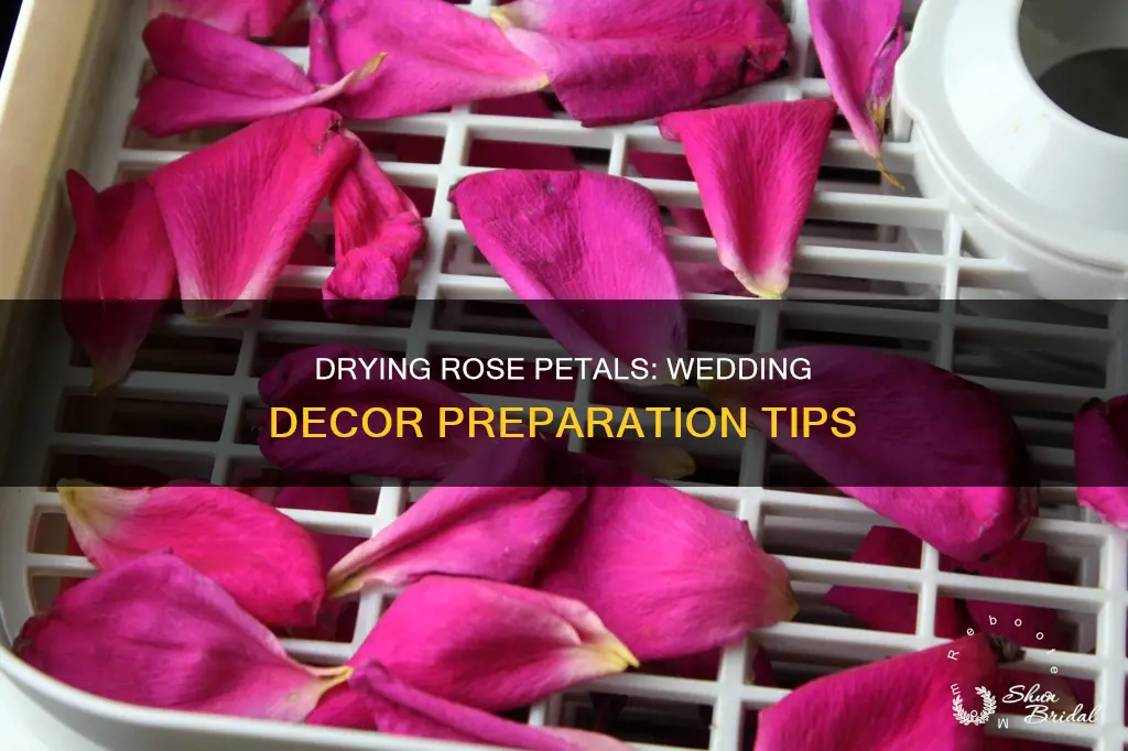 how to dry rose petals for wedding