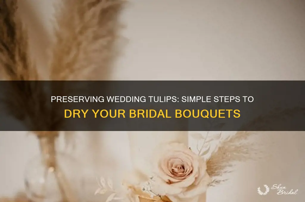 how to dry tulip bouquets for weddings