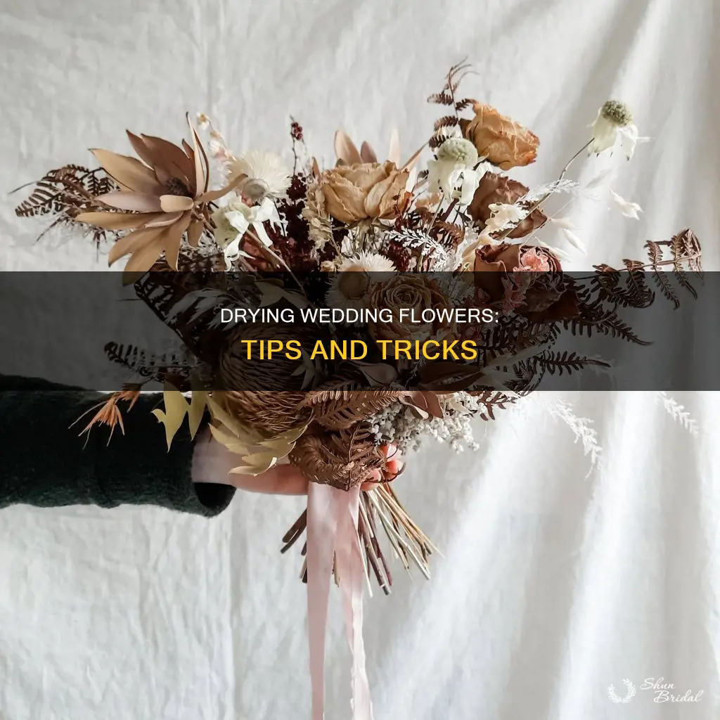 how to dry wedding flowers