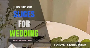 Perfectly Dried Wood Slices for Your Dream Wedding Decor Guide