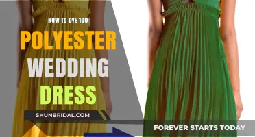 Transforming Your Wedding Dress: Dyeing Polyester