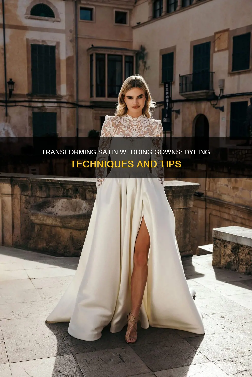 how to dye a satin wedding dress