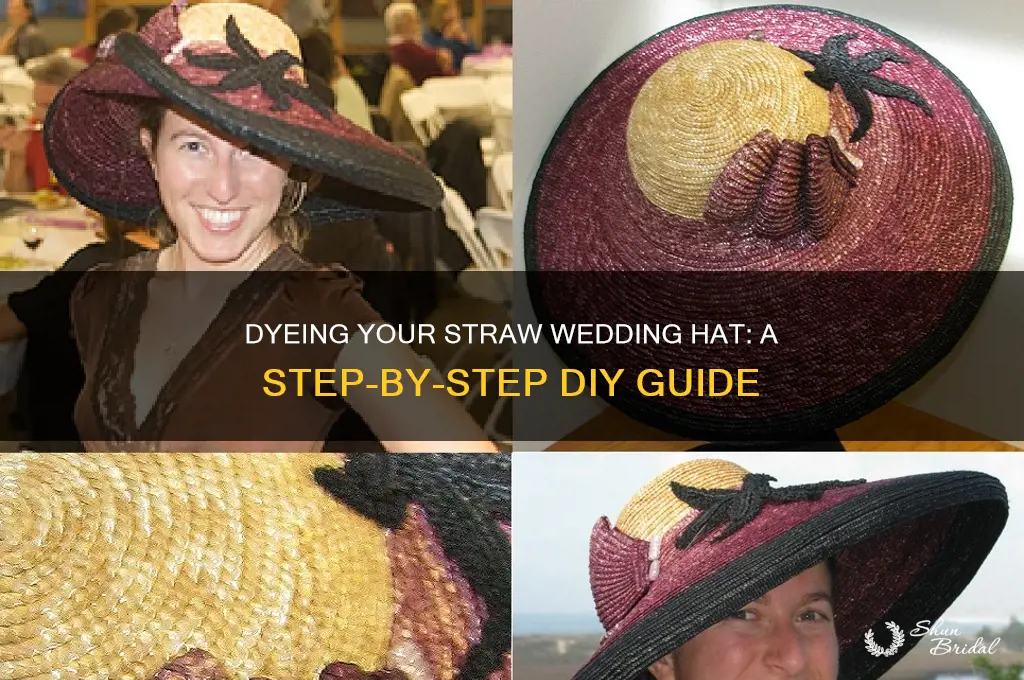 how to dye a straw wedding hat