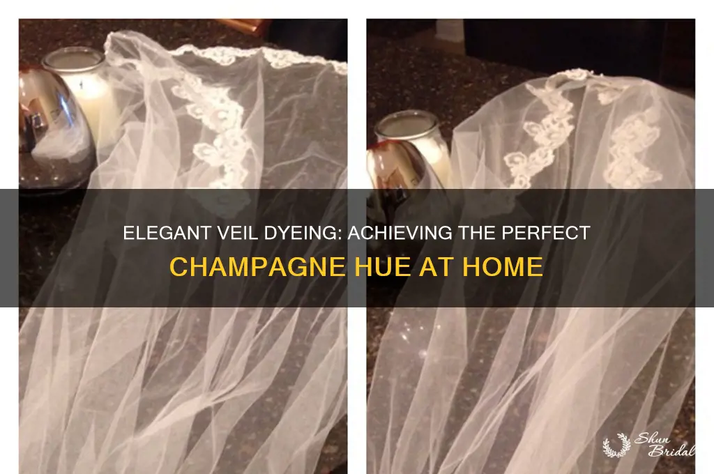 how to dye a veil champagne
