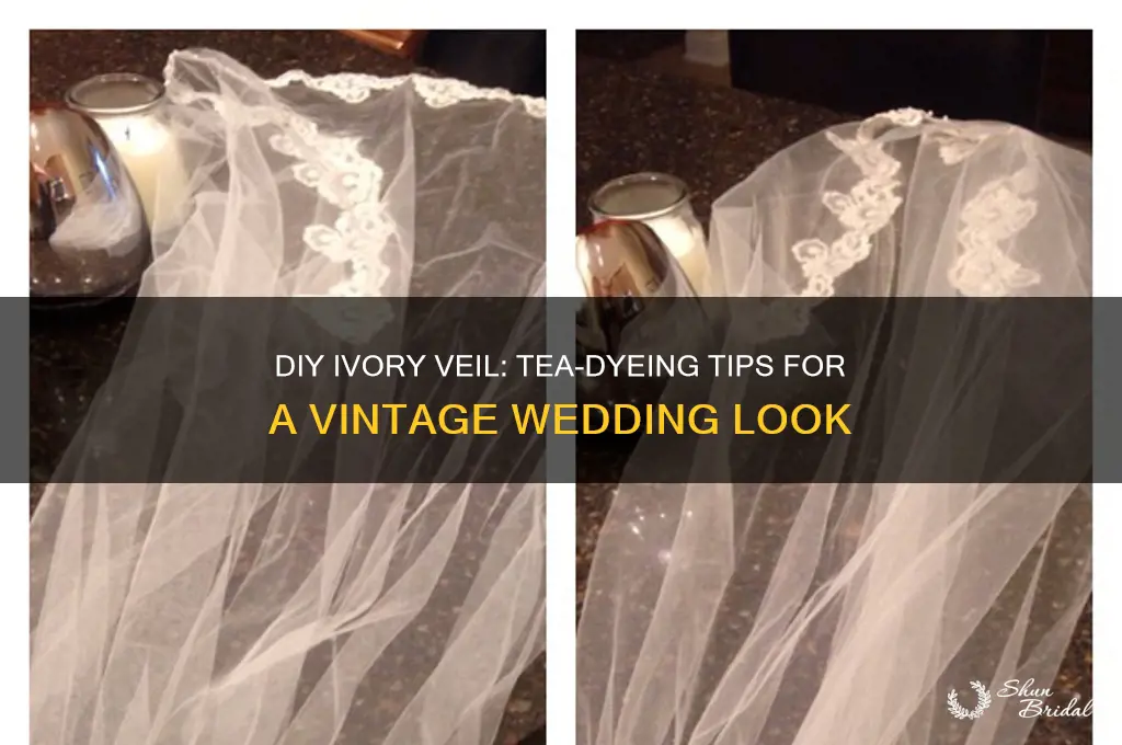 how to dye a veil ivory with tea