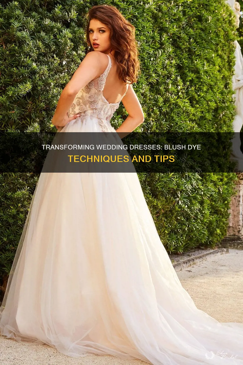 how to dye a wedding dress blush