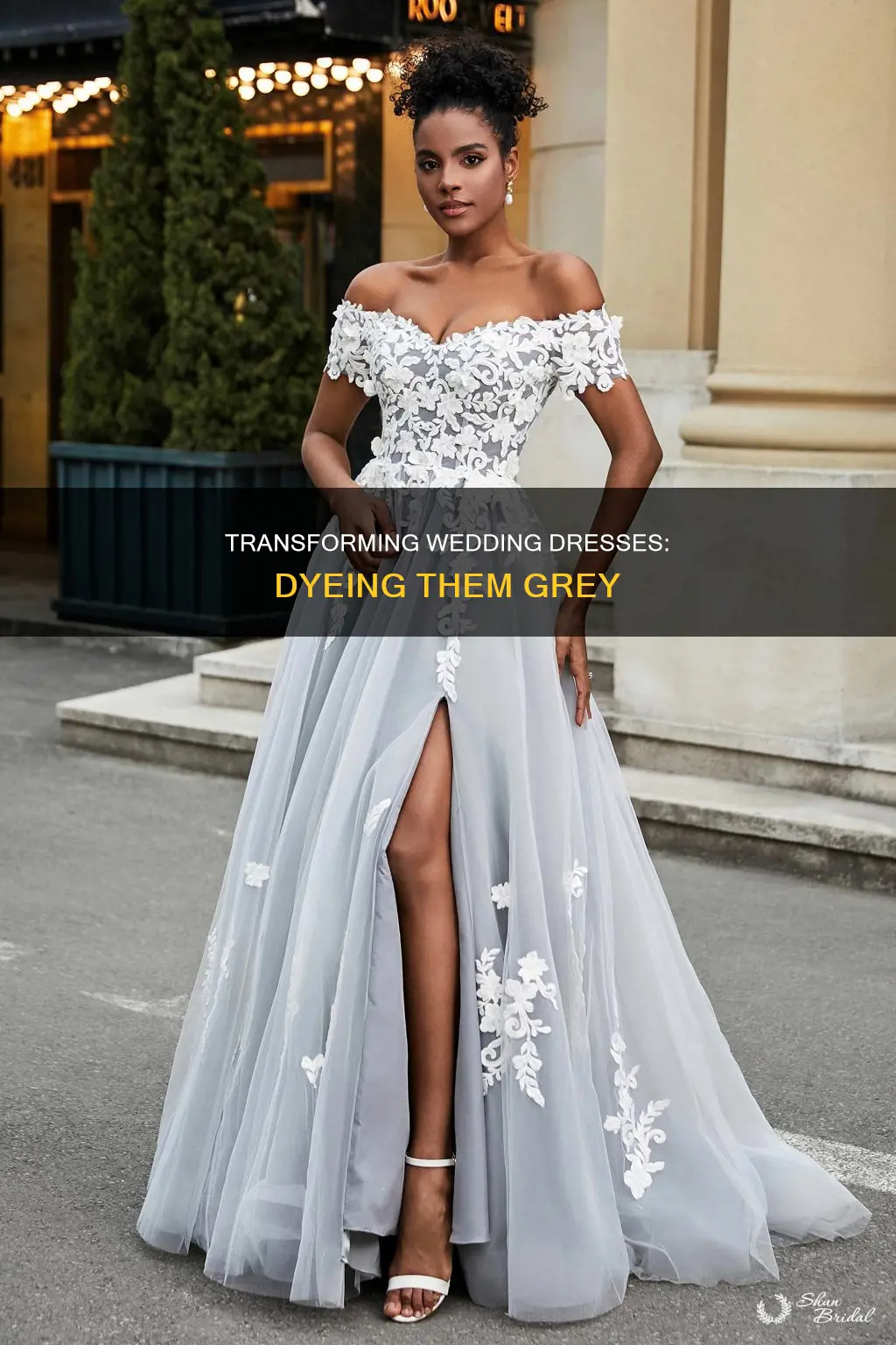 how to dye a wedding dress grey
