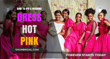 Transforming Wedding Dresses: Hot Pink Dye Job